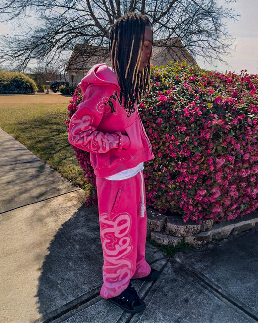 PINK “ALONE” SWEATPANTS