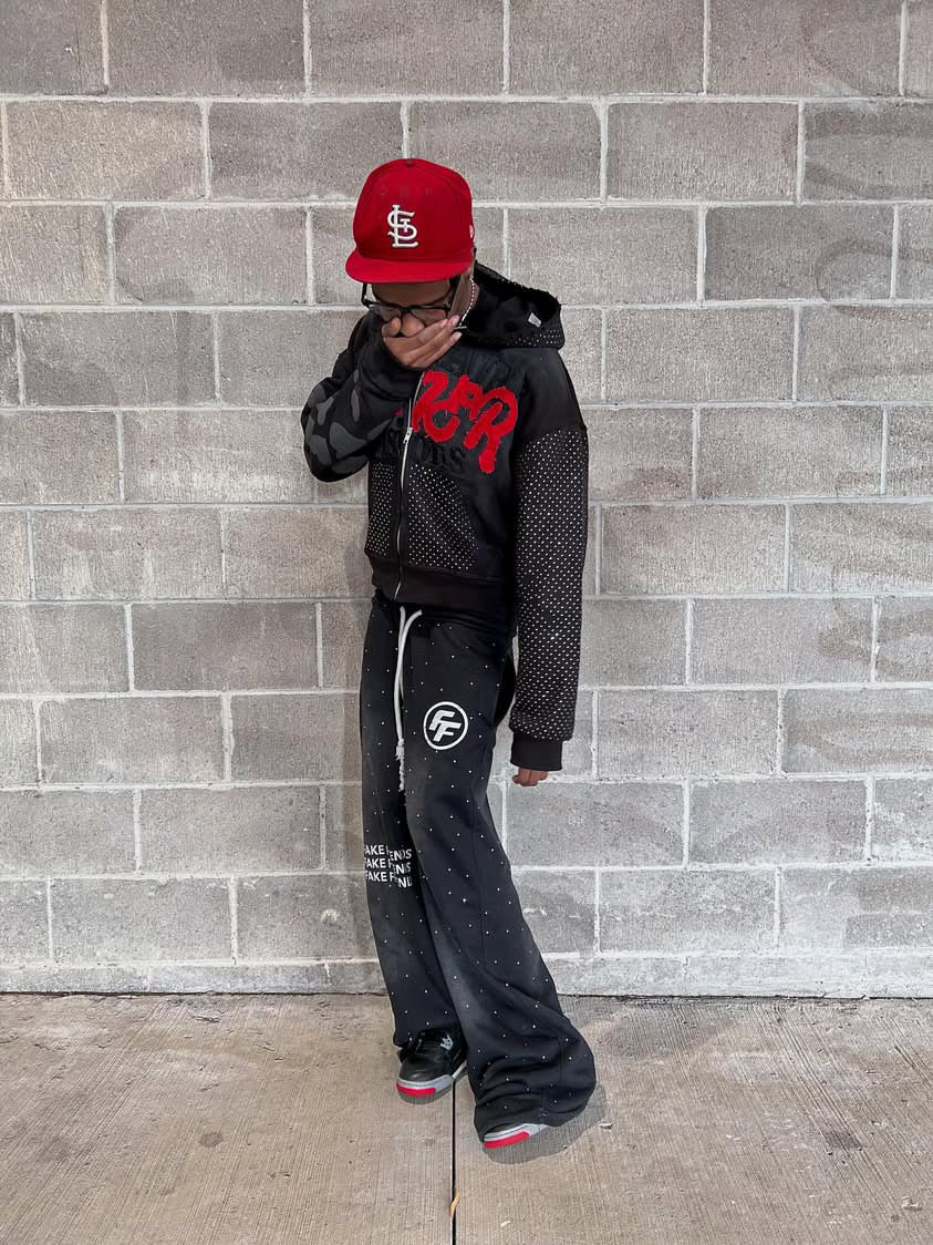 “LONER” VISIONS CROPPED ZIPUP