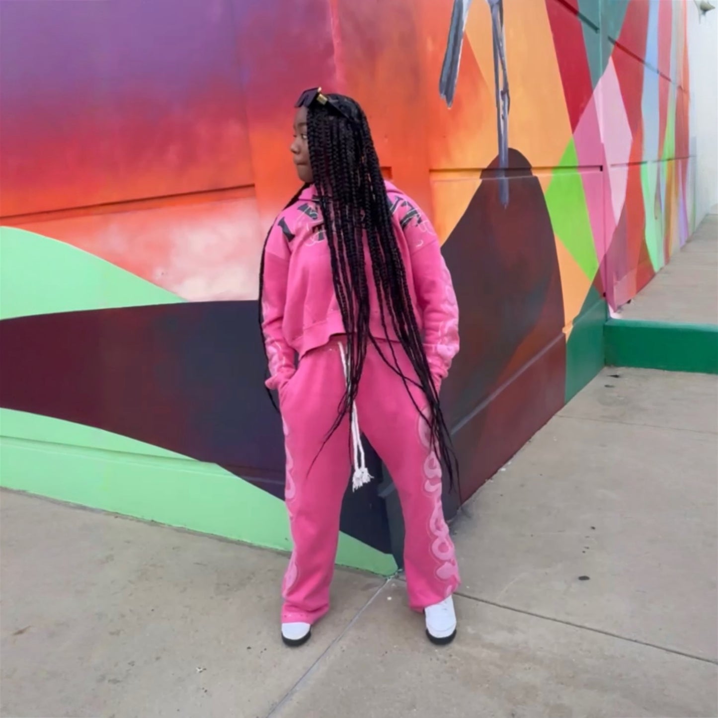 PINK “ALONE” SWEATPANTS