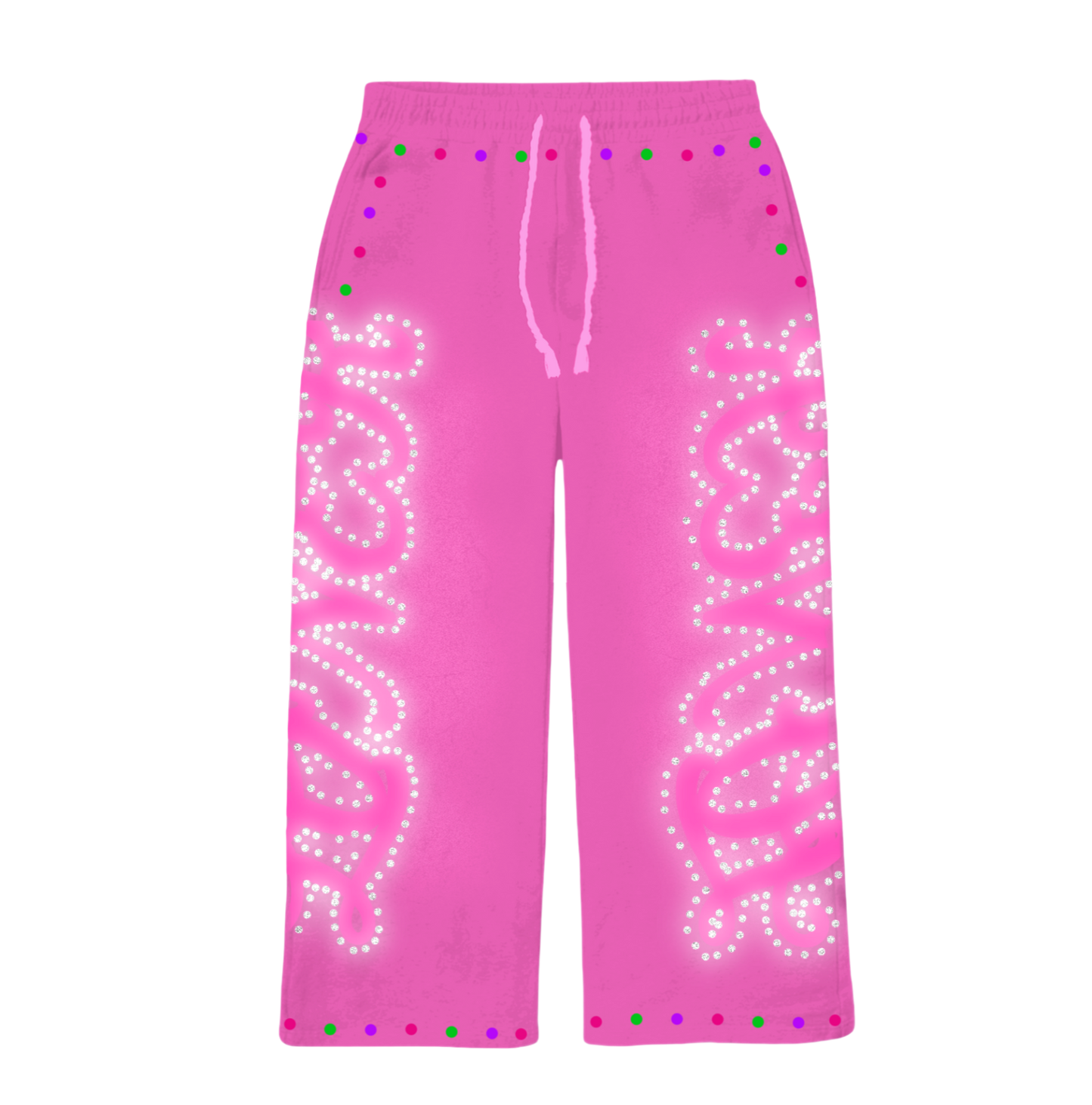 PINK “ALONE” SWEATPANTS